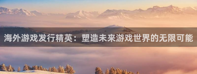 pp电子红酒怎么样：海外游戏发行精英：塑造未来游戏世界的无限可能